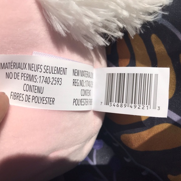 Squishmallows 8” Rocky The Raccoon Pink Costume with🦄 Unicorn Horn & Gold Wings - Picture 9 of 9